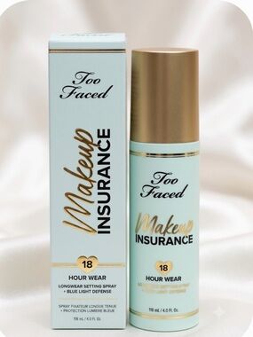 Too Faced Mint & Gold Makeup Insurance Setting Spray